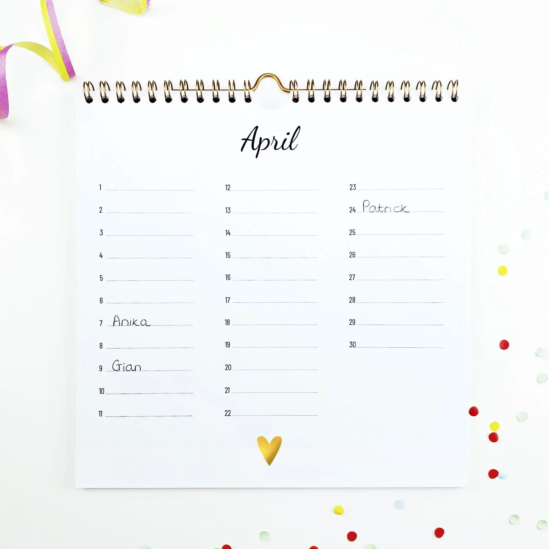 Lifestyle2Love Kalender - Voor de verjaardagen